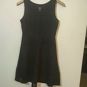 Black knit dress